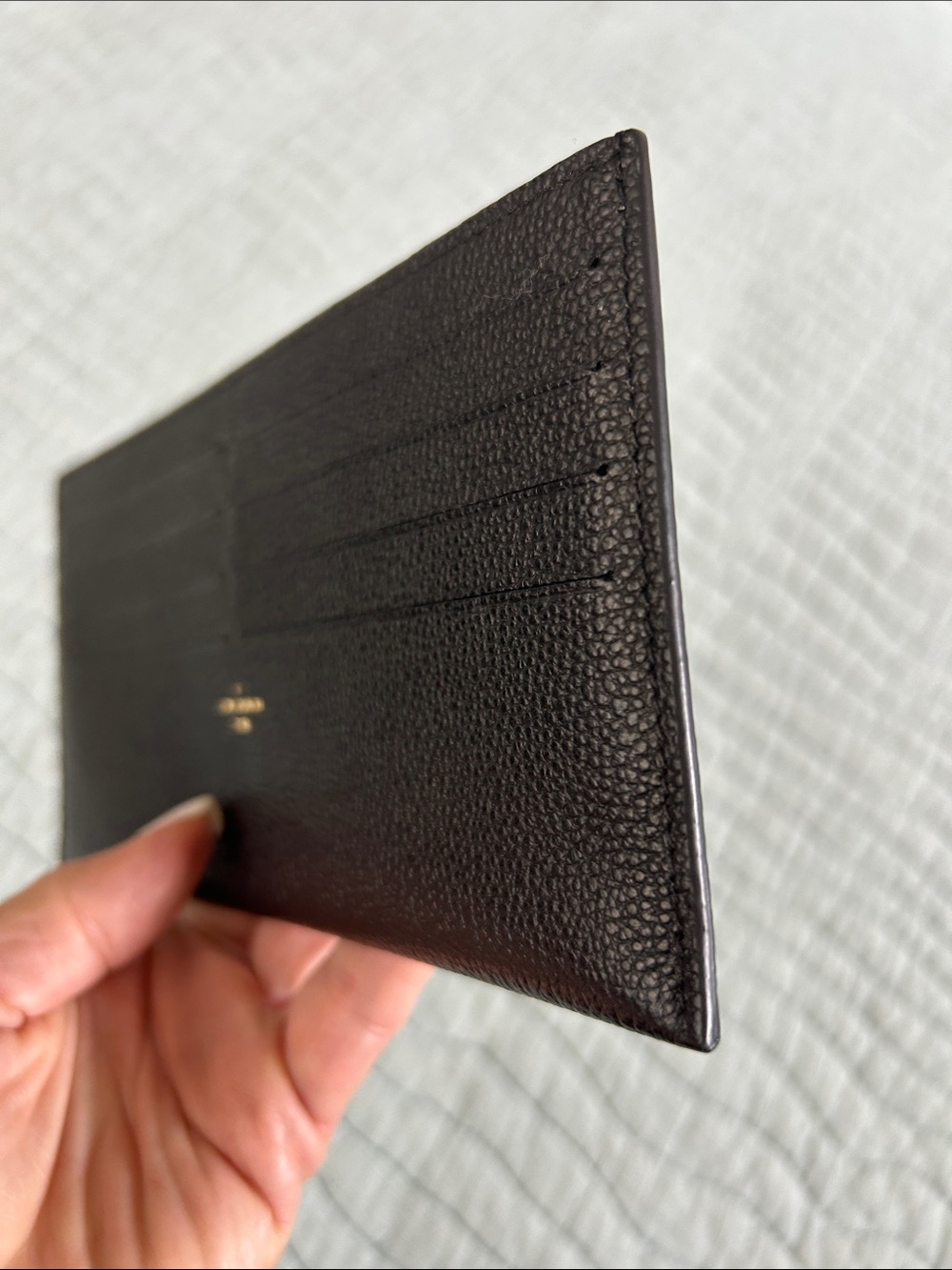 Louis Vuitton Black Leather Card Holder - Picture 5 of 8